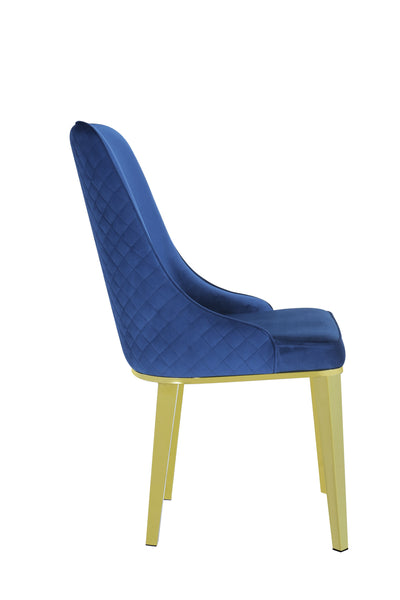 Levante Dining Chair Gold/Navy