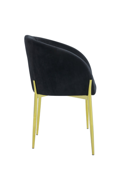 Alfieri Dining Chair Gold/Black