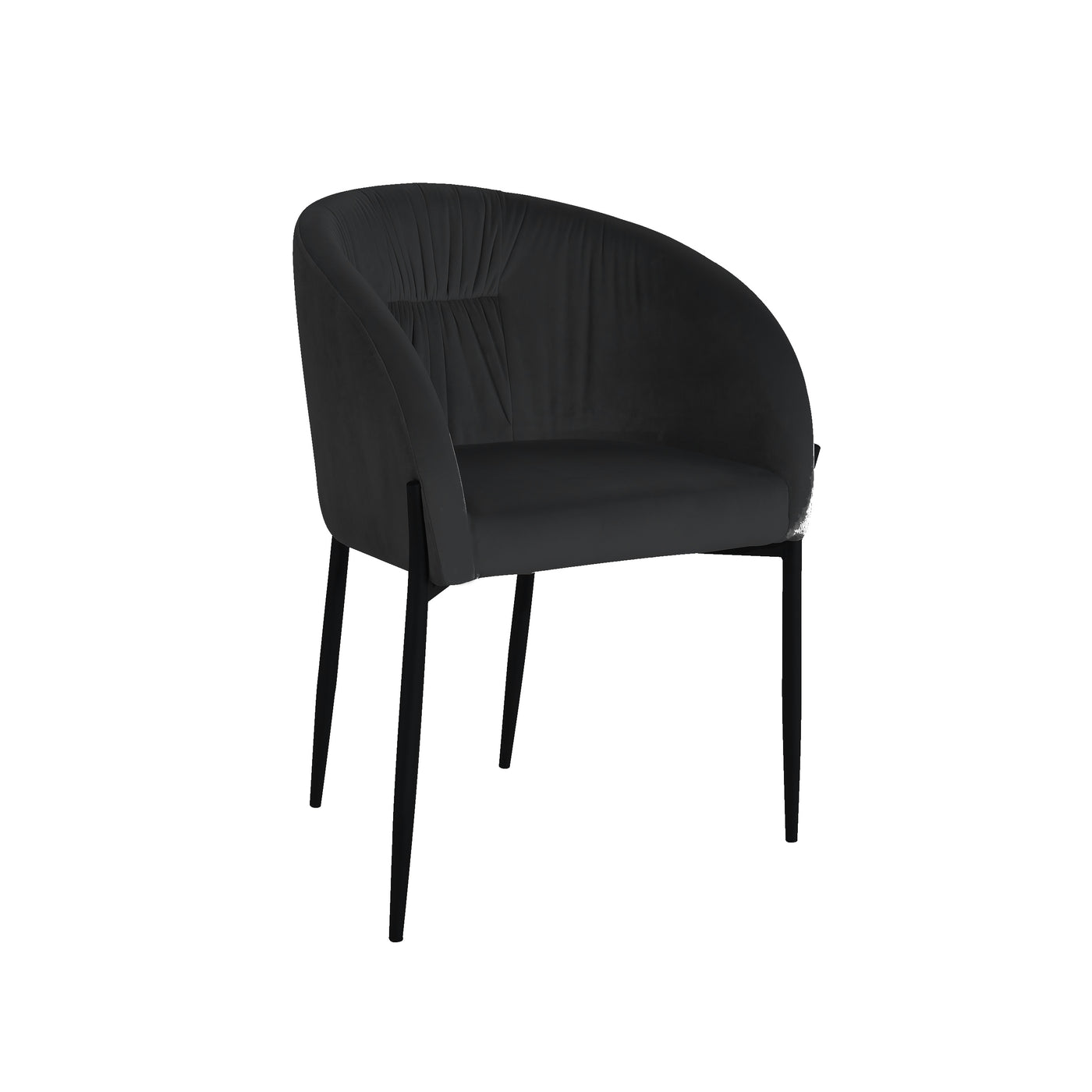 Alfieri Dining Chair Black Velvet