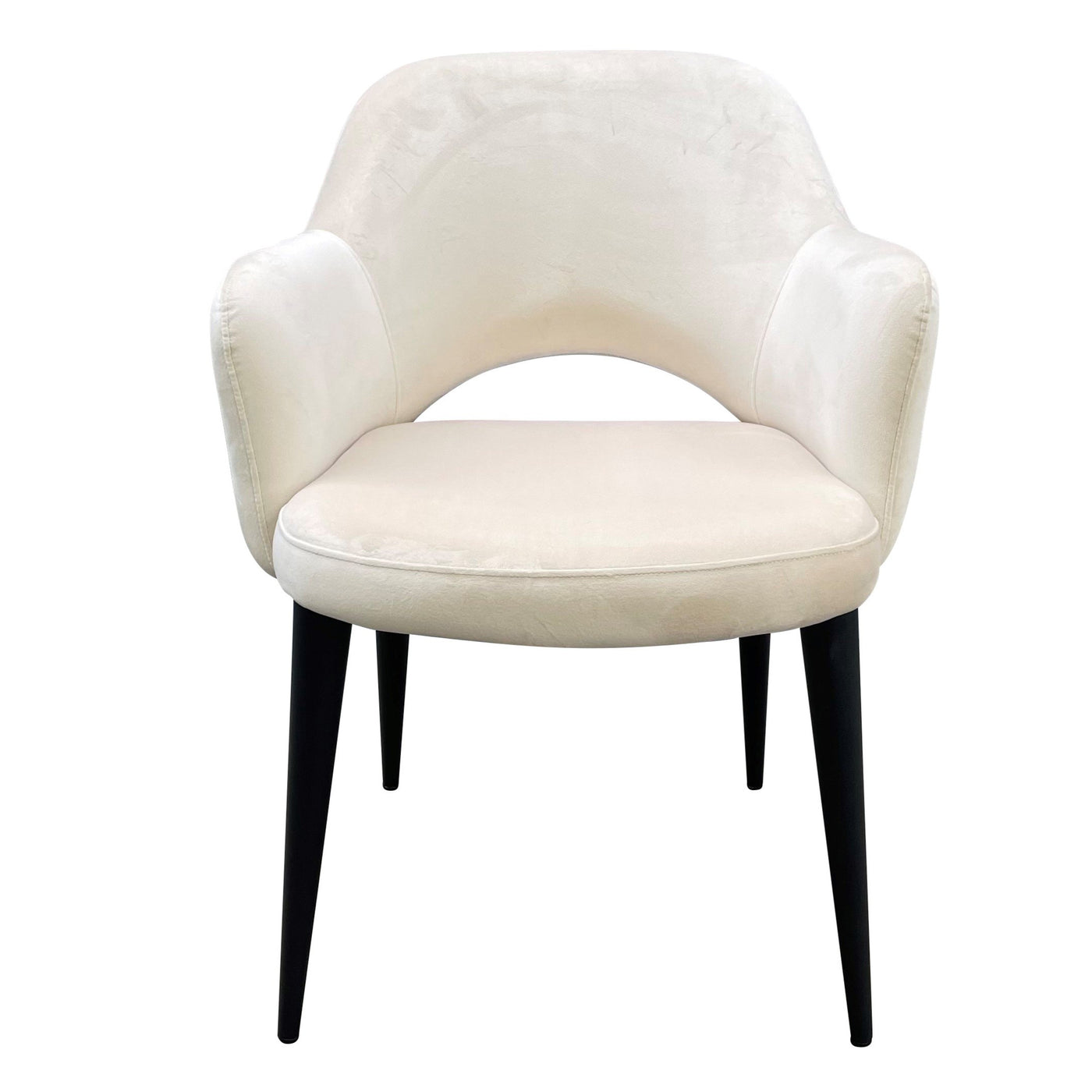 Terrazo Dining Chair Beige Velvet