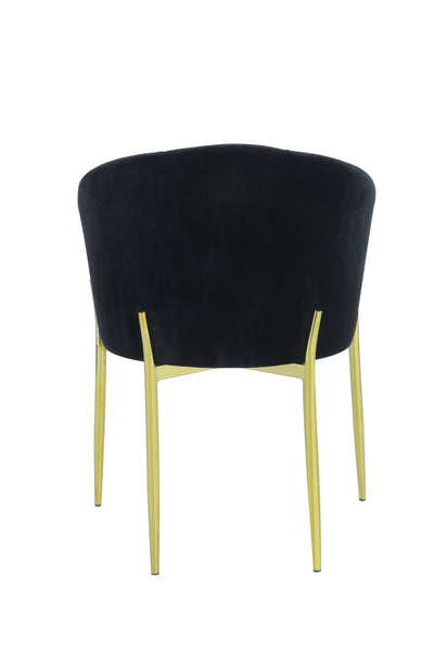 Alfieri Dining Chair Gold/Black